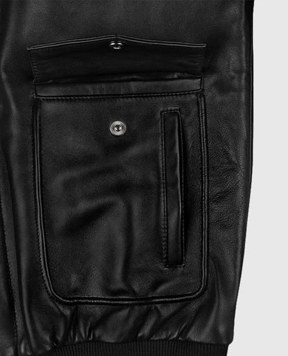 Men's Leather A2 Flight Bomber Jacket