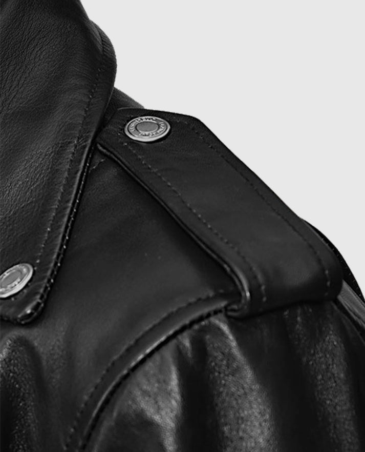 Lucy Hale Biker Leather Jacket