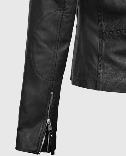 Elsa Pataky Biker Leather Jacket