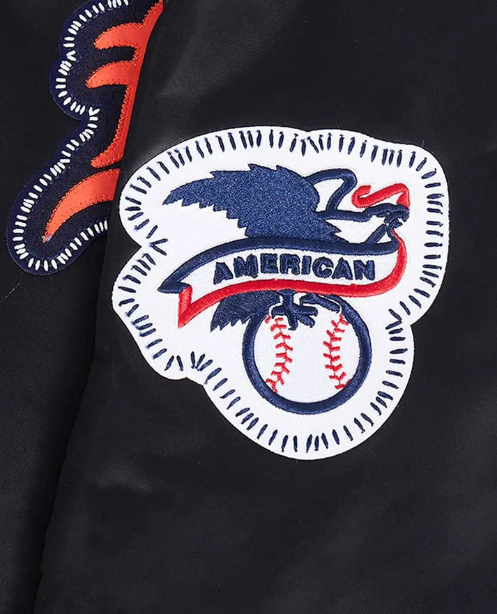 Detroit Tigers Diy Pick Stitch Classic Rib Satin Jacket