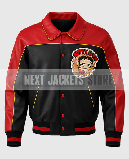 90s Betty Boop Leather Jacket