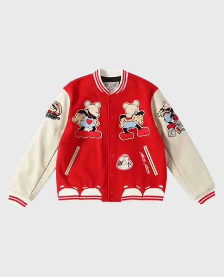 ABCD Jose Wong A Boy Cant Dress Varsity Teddy Jacket