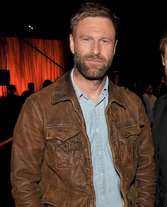 Aaron Eckhart Leather Jacket
