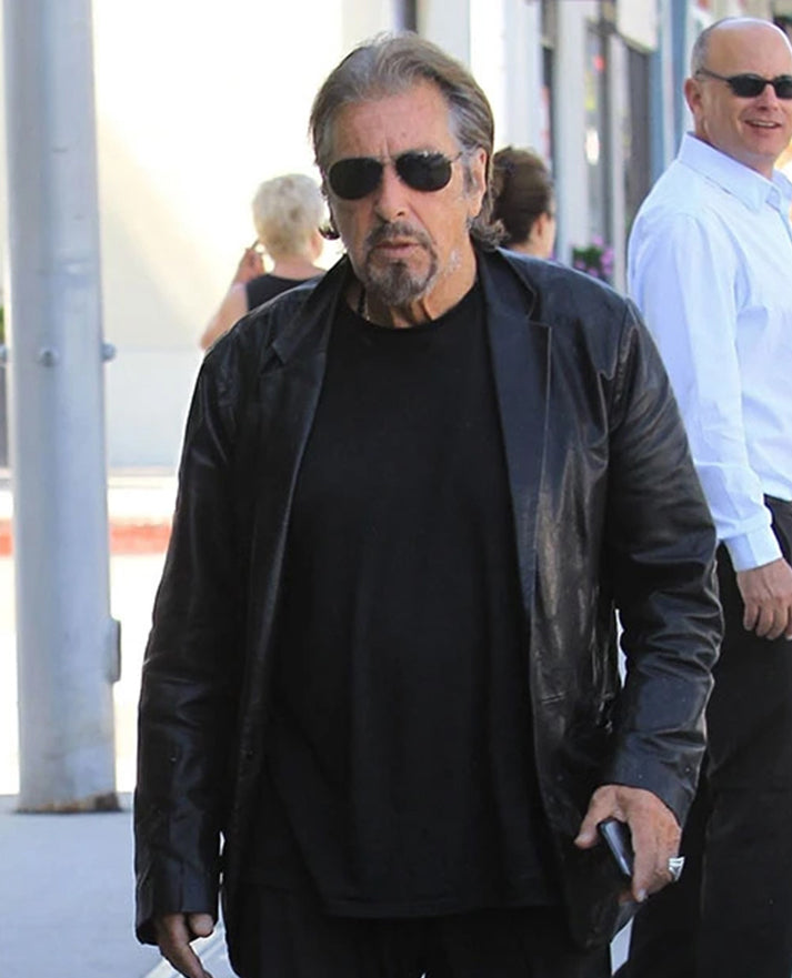 Al Pacino Leather Blazer