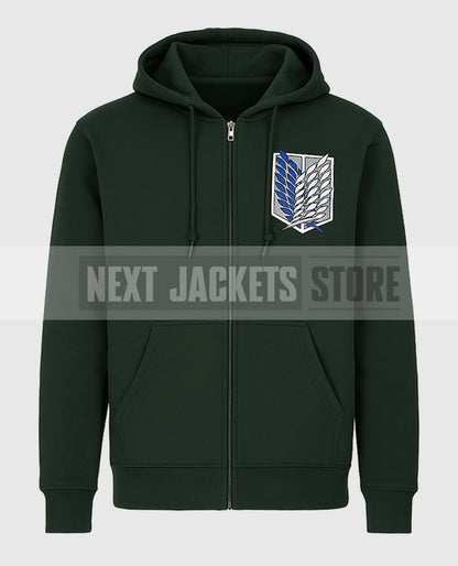 Attack On Titan Scout Regiment Zip up Hoodie