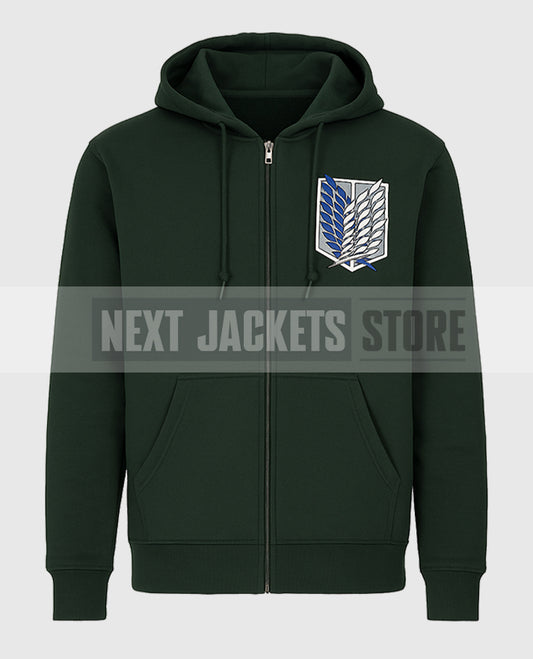 Attack On Titan Scout Regiment Zip up Hoodie