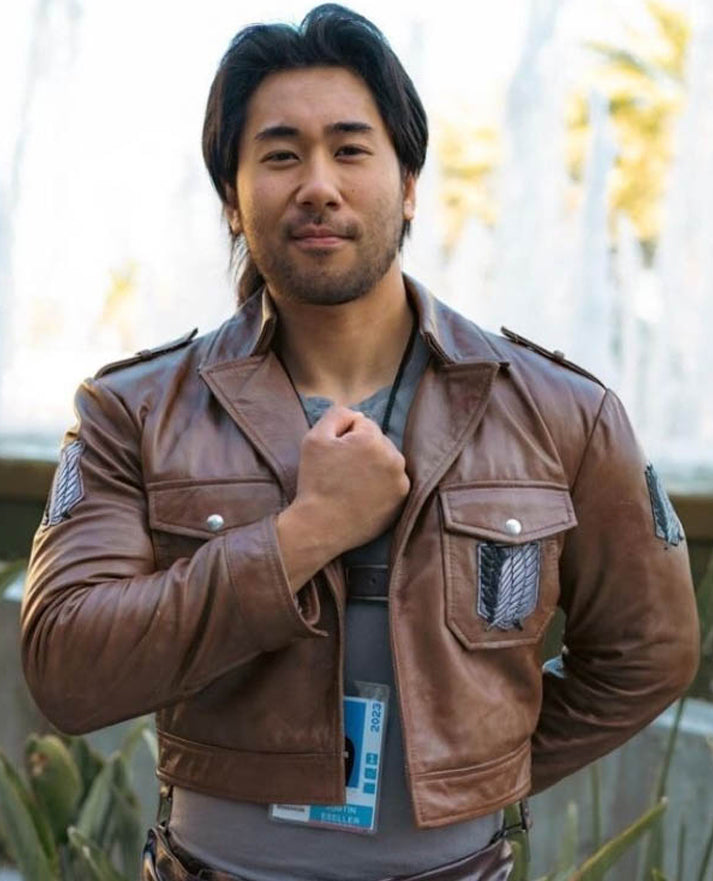 Attack on Titan Scouting Legion Brown Leather Jacket