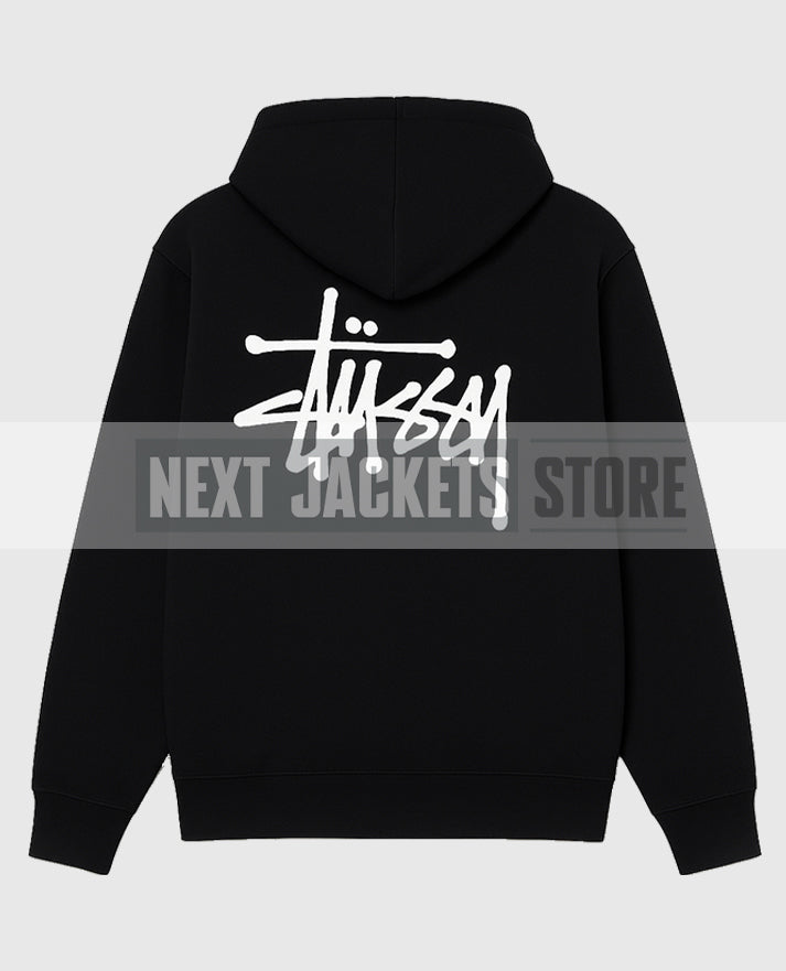 Basic Stussy Black Hoodie