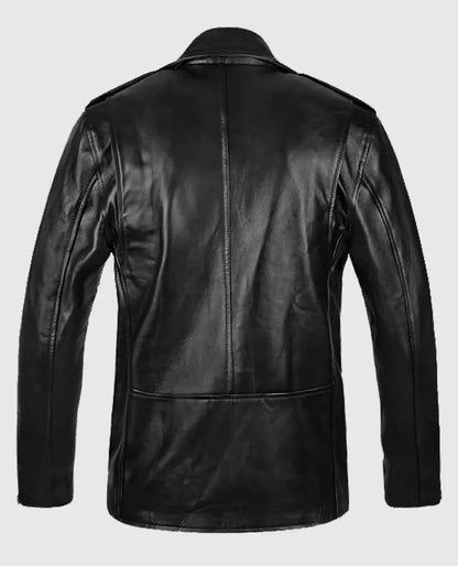 Biker Black Leather Jacket for Men