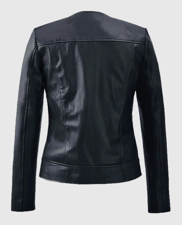 Black Leather Jacket for Women