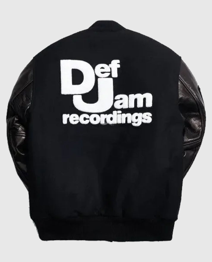 Def Jam Black Varsity Jacket