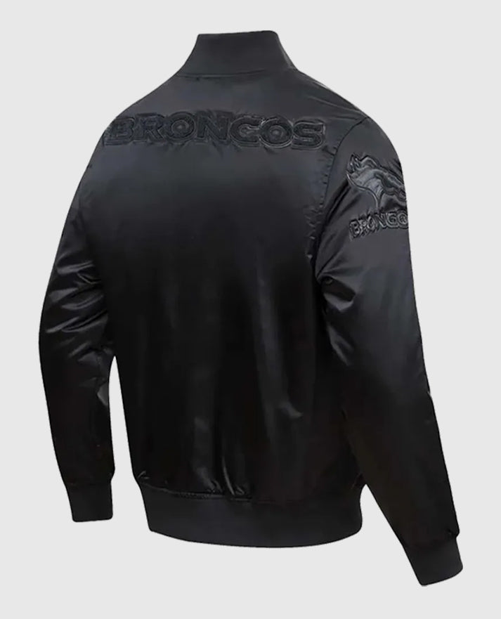 Denver Broncos Triple Satin Black Jacket