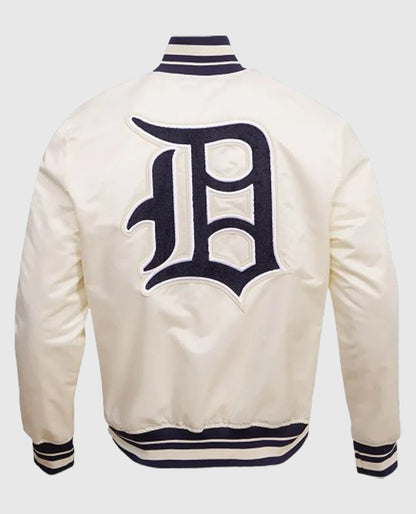 Detroit Tigers Retro Classic Rib White Jacket
