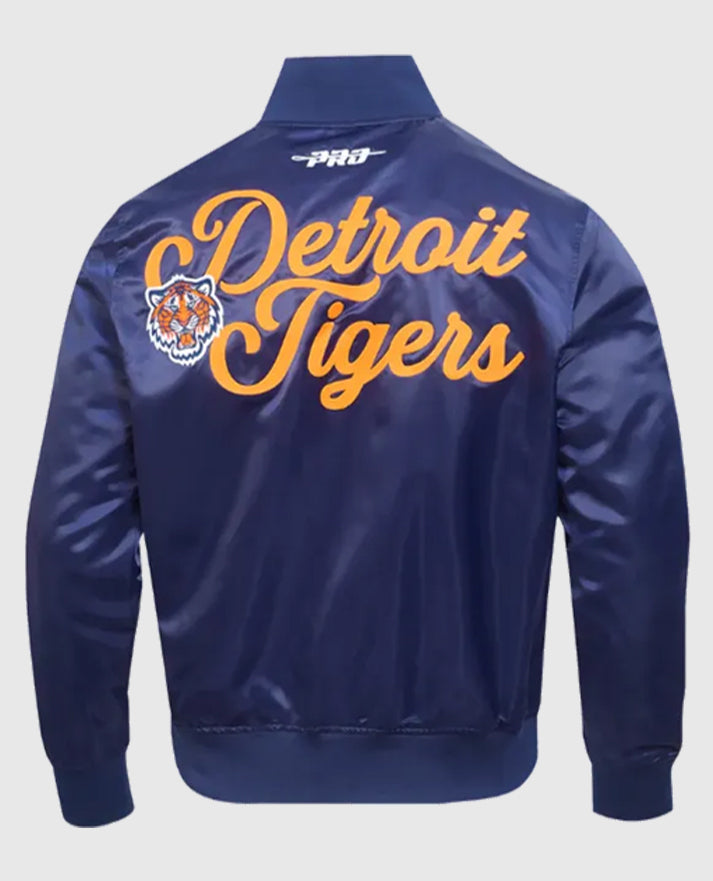 Detroit Tigers Souvenir Satin Blue Jacket