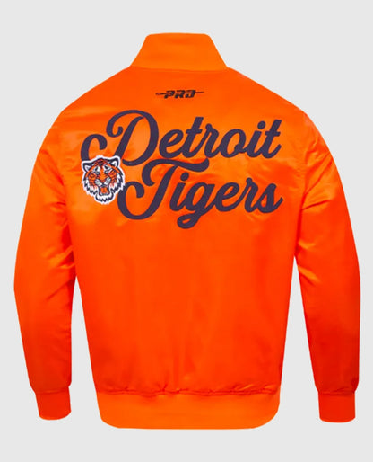 Detroit Tigers Souvenir Satin Orange Jacket