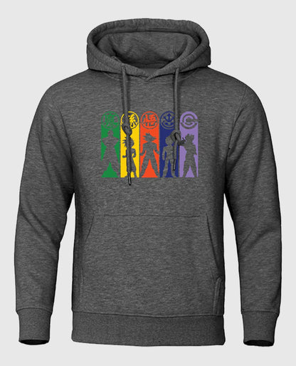 Dragon Ball Amazing Characters Dark Gray Hoodies