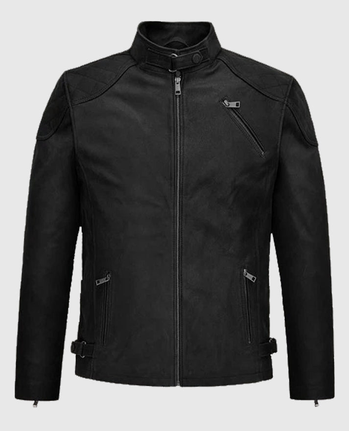 Dylan McDermott Hostages Black Leather Jacket