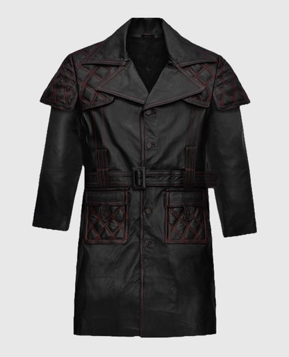 Elvis Presley Leather Long Coat | Iconic Vintage Rock Style