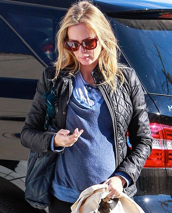 Emily Blunt Quilted Black Leather Jacket