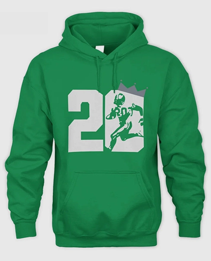 Eminem Barry Sanders Green Fleece Hoodie
