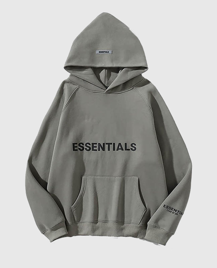 Essentials Gray Pullover Hoodie | Pullover Style