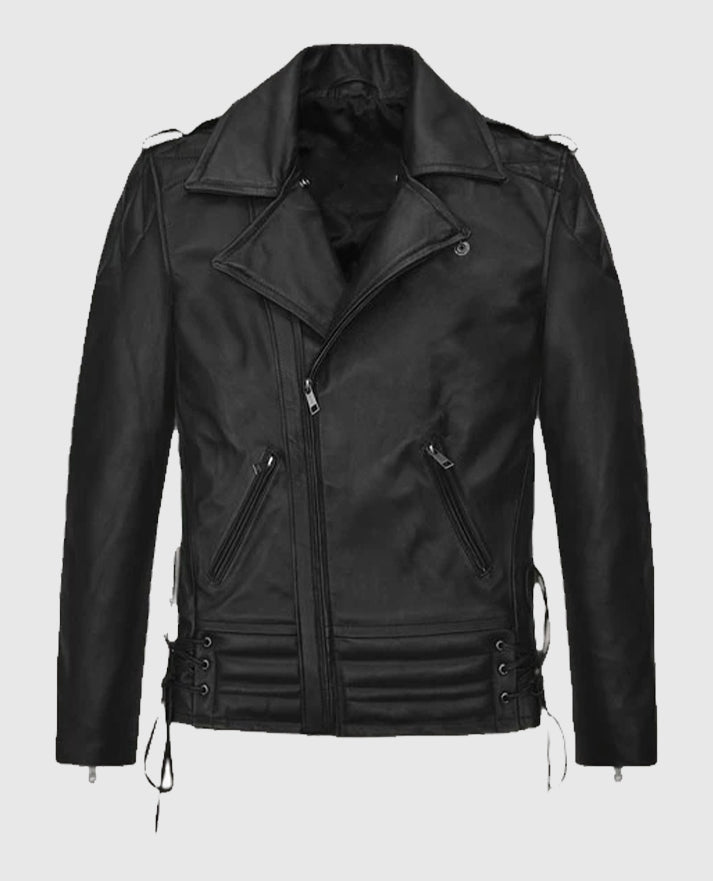 Freddie Mercury Black Biker Leather Jacket