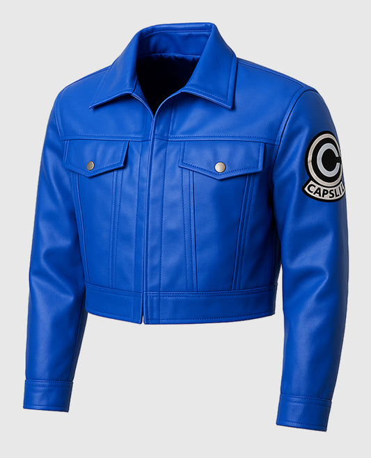Future Trunks Capsule Corp Blue Jacket