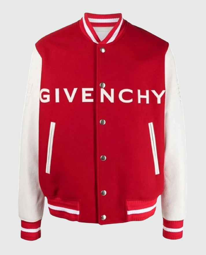 GIVENCHY Red Varsity Jacket