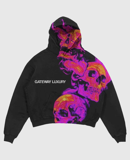 Gateway Luxury Skully Black Hoodie