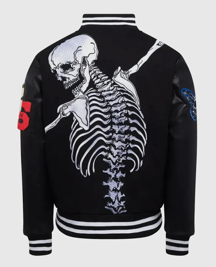 Godspeed Skull Rod Black Bomber Halloween Jacket for Men