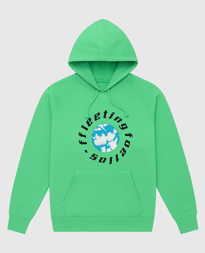 Green Fleeting Floating Hoodie