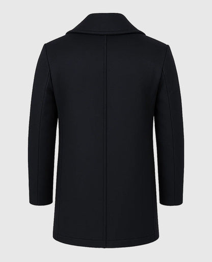 Harry Da Souza MobLand Black Long  Coat in Wool