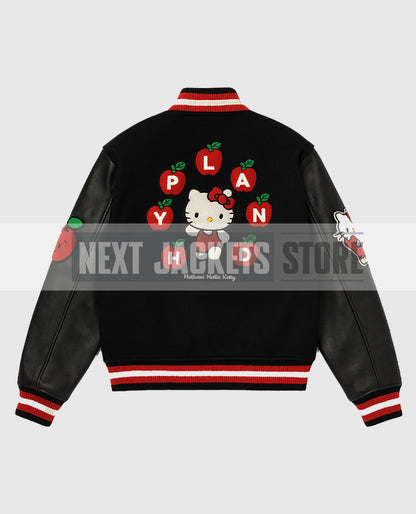 Hello Kitty Black Letterman Jacket