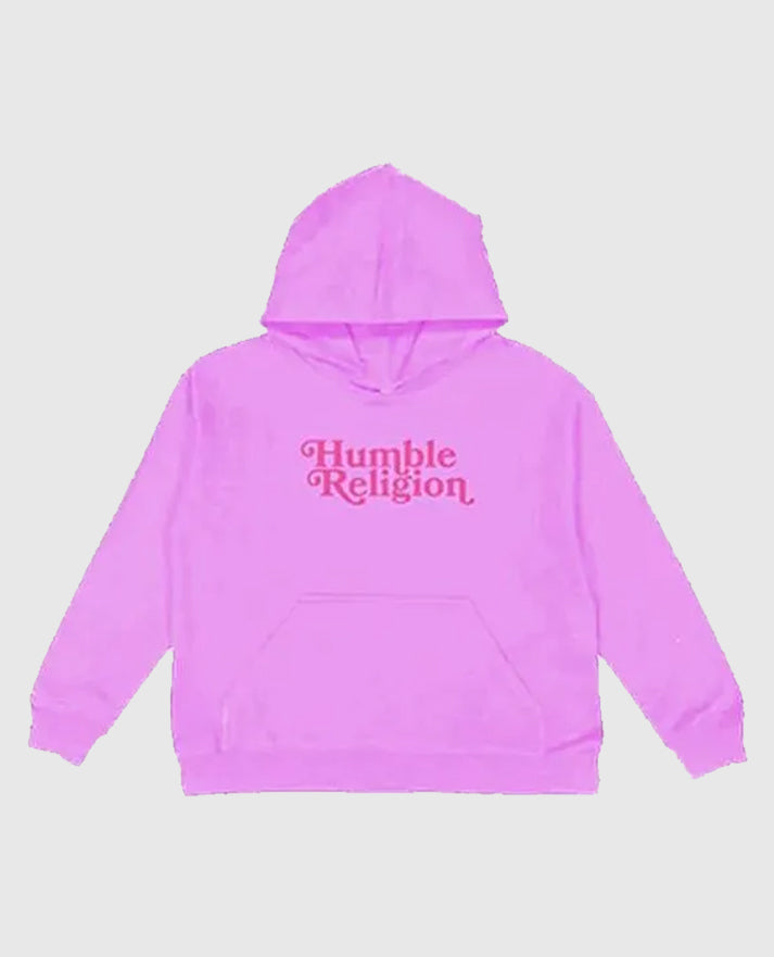 Humble Religion Thankyou For Staying Down With Us Pink Hoodie