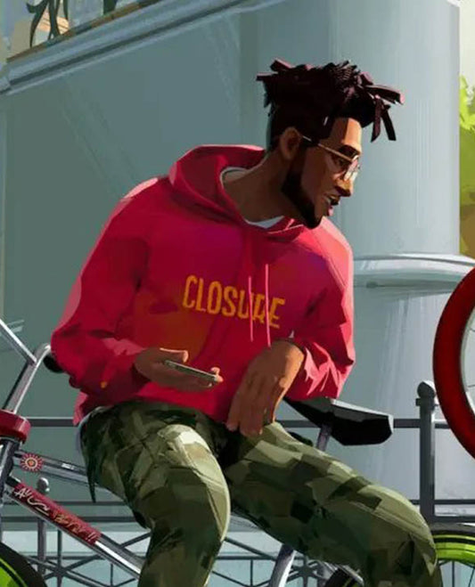 Entergalactic Kid Cudi Red Hoodie | Staple Closure Hoodie
