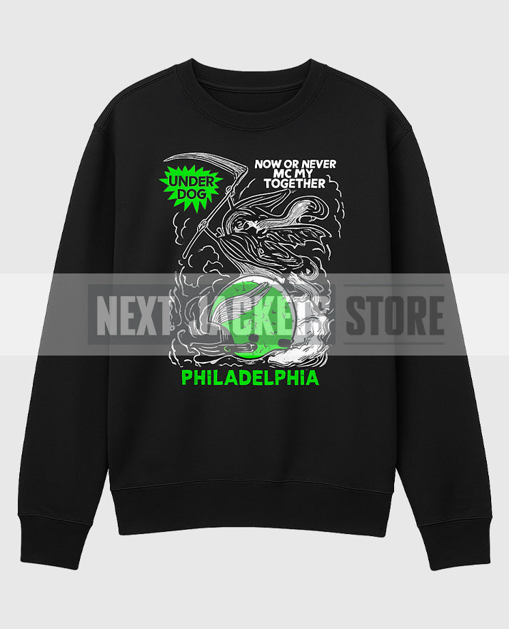 Jason Kelce Now Or Never We Fly Together Black Sweatshirt