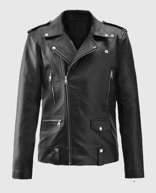Jeff Goldblum Black Leather Jacket