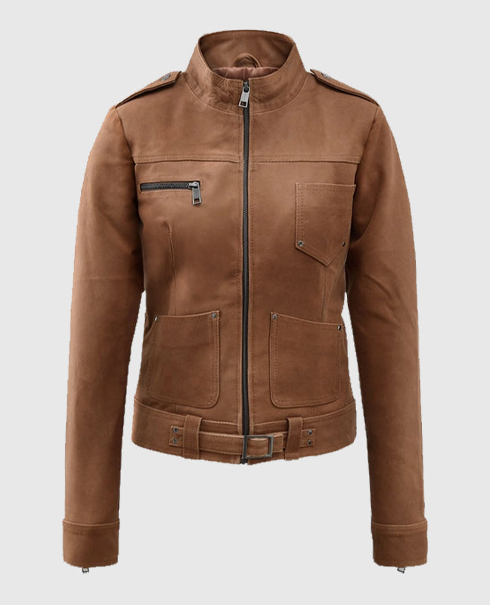 Jennifer Morrison Once Upon A Time Brown Leather Jacket