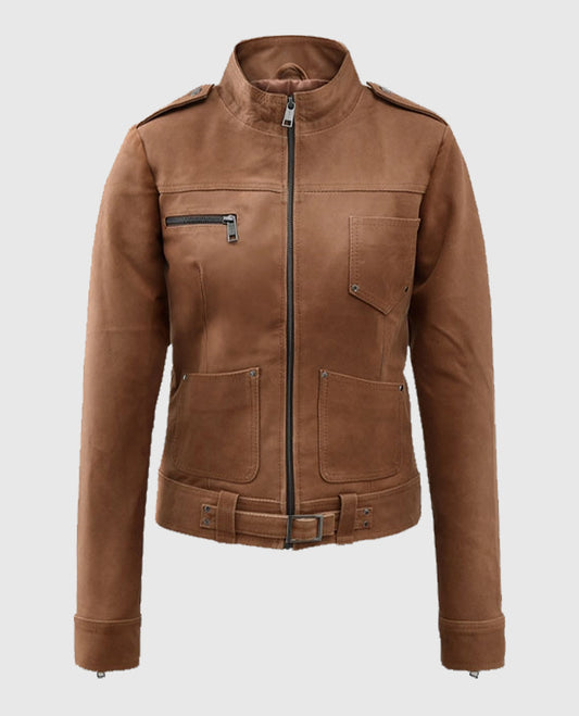 Jennifer Morrison Once Upon A Time Brown Leather Jacket