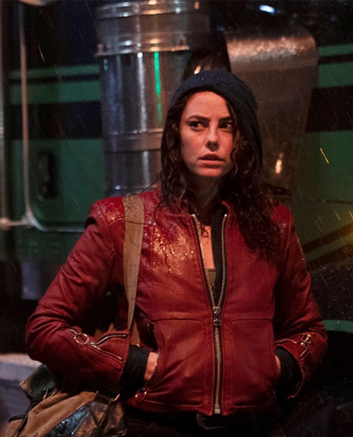 Kaya Scodelario Resident Evil Leather Jacket