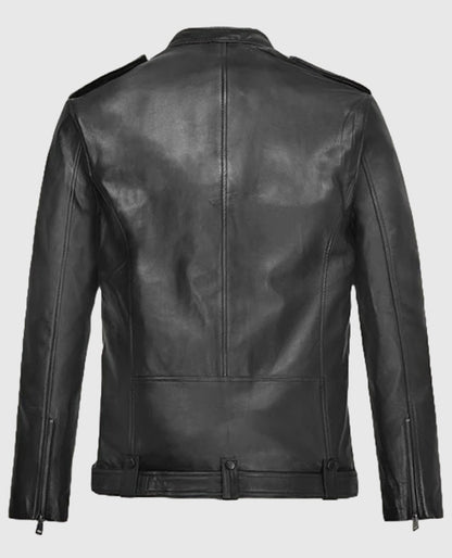 Kevin Hart Biker Leather Black Jacket