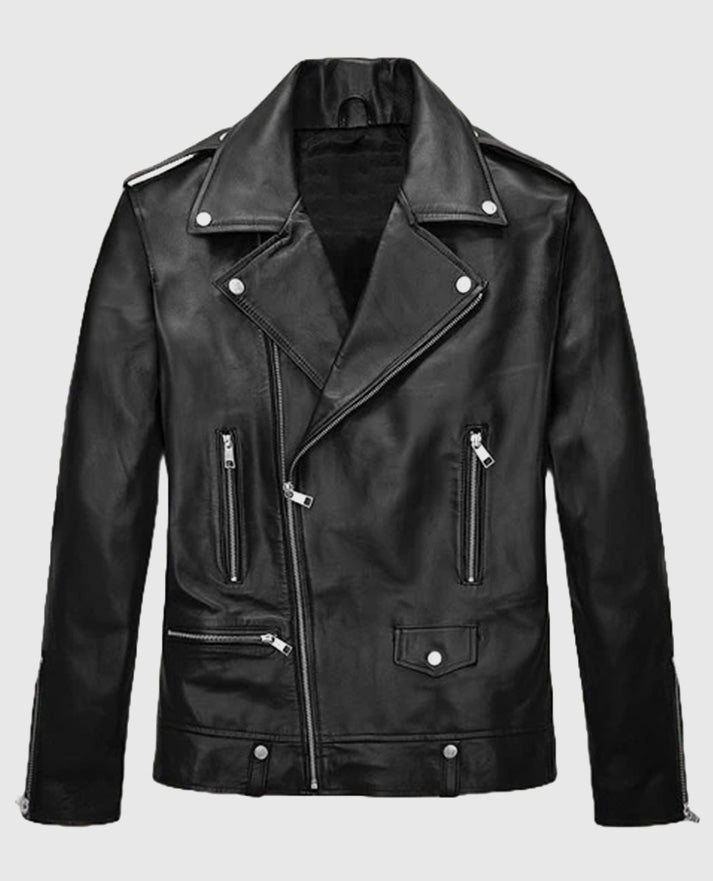 Kevin Hart Black Biker Leather Jacket