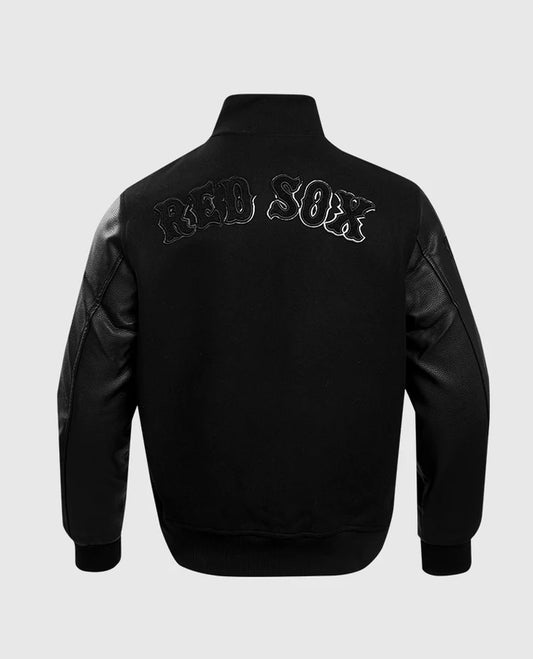 MLB Boston Red Sox Black Varsity Jacket for Men
