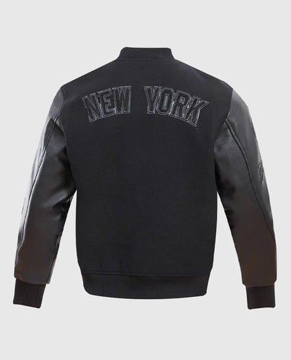 MLB New York Yankees Black Varsity Jacket for Men