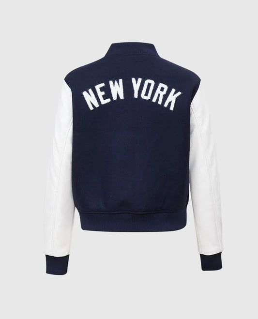 MLB New York Yankees Blue Varsity Jacket for Women