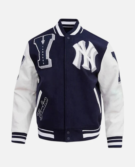 MLB New York Yankees Mens Blue Varsity Jacket