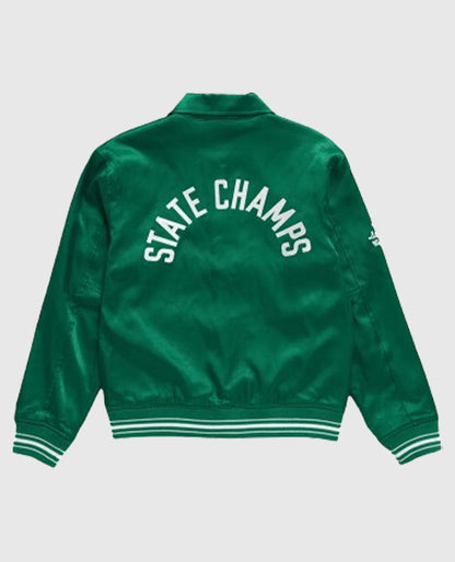 MaXXXine 2024 Green Satin Jacket