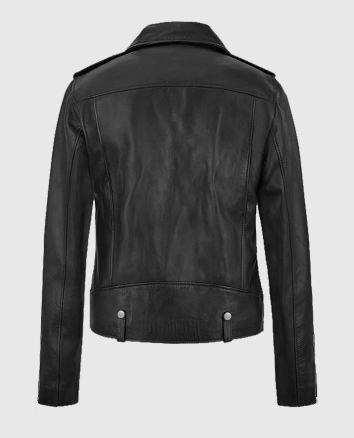 Meghan Markle Black Leather Jacket for Women 