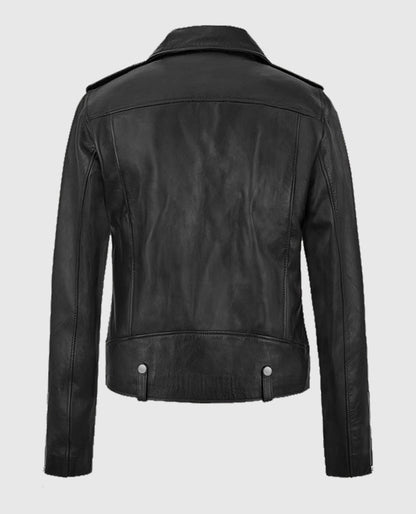 Meghan Markle Black Leather Jacket for Women 