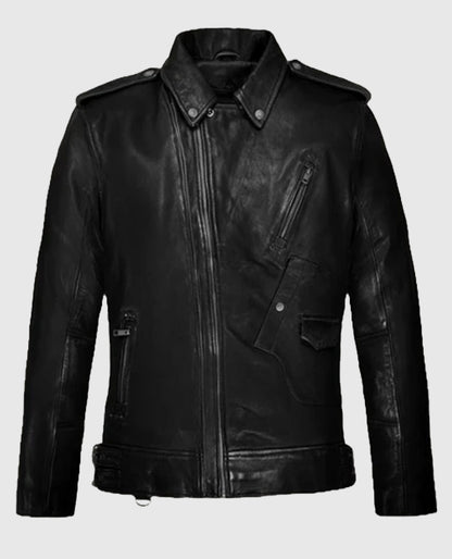 Shop Men's Falcon Black Rider Leather Jacket